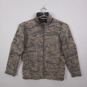 Massif Elements Jacket Mens Medium Green Camo Flame Resistant Tactical Softshell